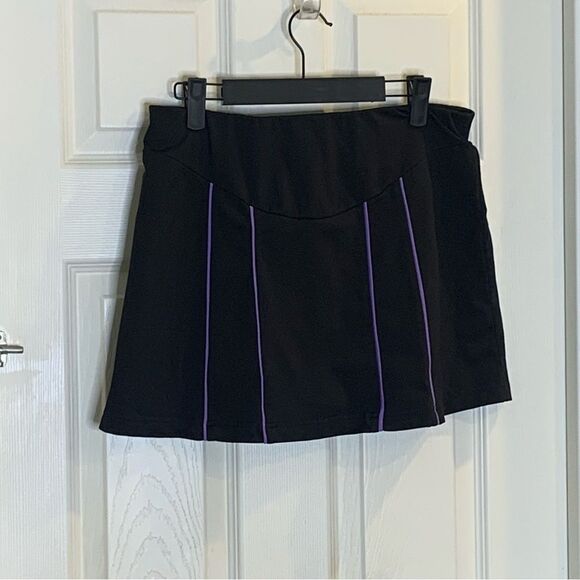 LBH Athletic Skirt Size Medium Black and Purple - Picture 3 of 7